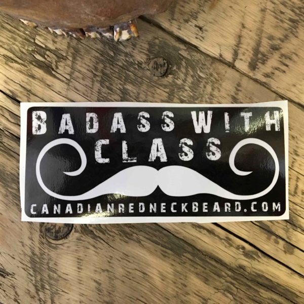 Sticker - Badass with class - 8''